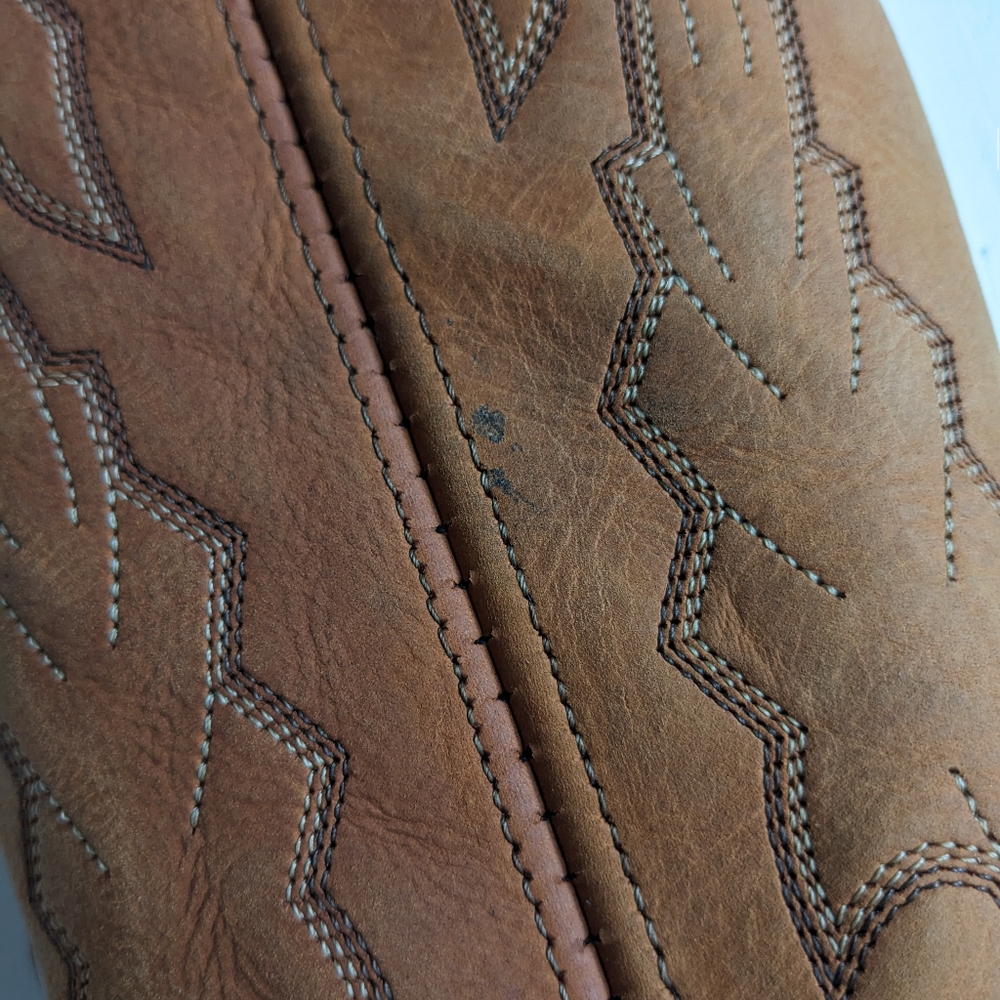 Vintage Dan Post Marlboro Gear Leather Cowboy Western Boots Women's 6M - Picture 2 of 16